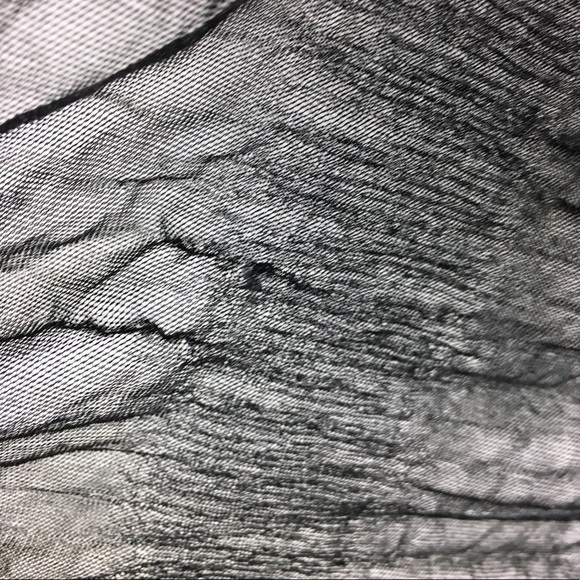 CATO Scarf Cross Slide Charm Metal Stretchy Gauzy Sheer Rhinestones Minimalist - Picture 7 of 9